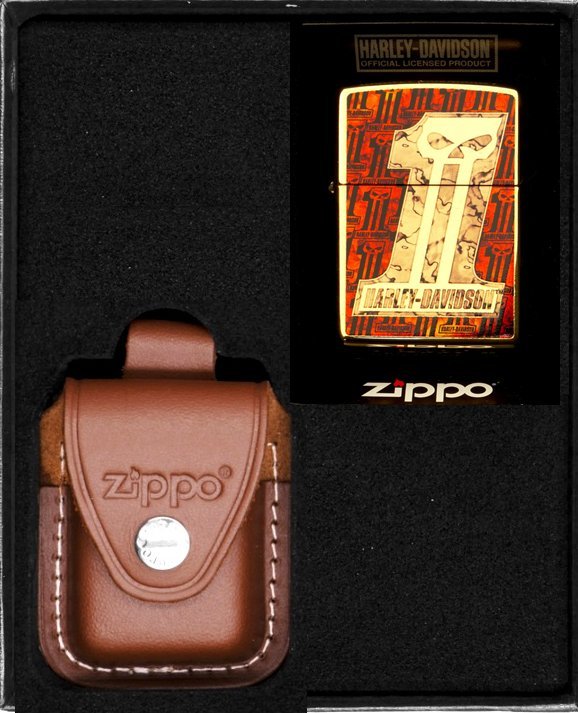Zestaw ZIPPO Zapalniczka HARLEY DAVIDSON ONE Prezentowy No2