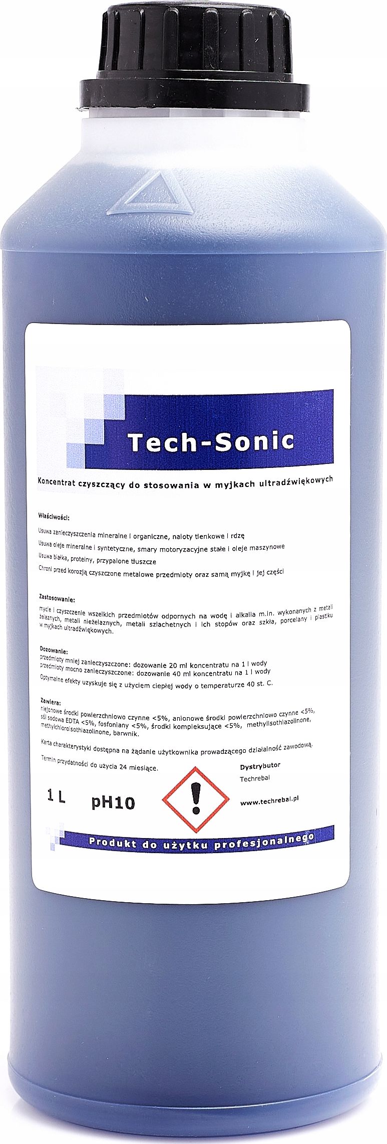 Techrebal Tech Sonic 1L - koncentrat do myjek (Niebieski)