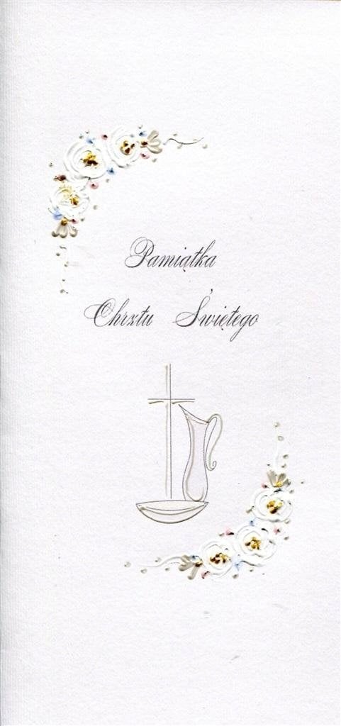 MAK Karnet Chrzest DL C13 - Chrzcielnica