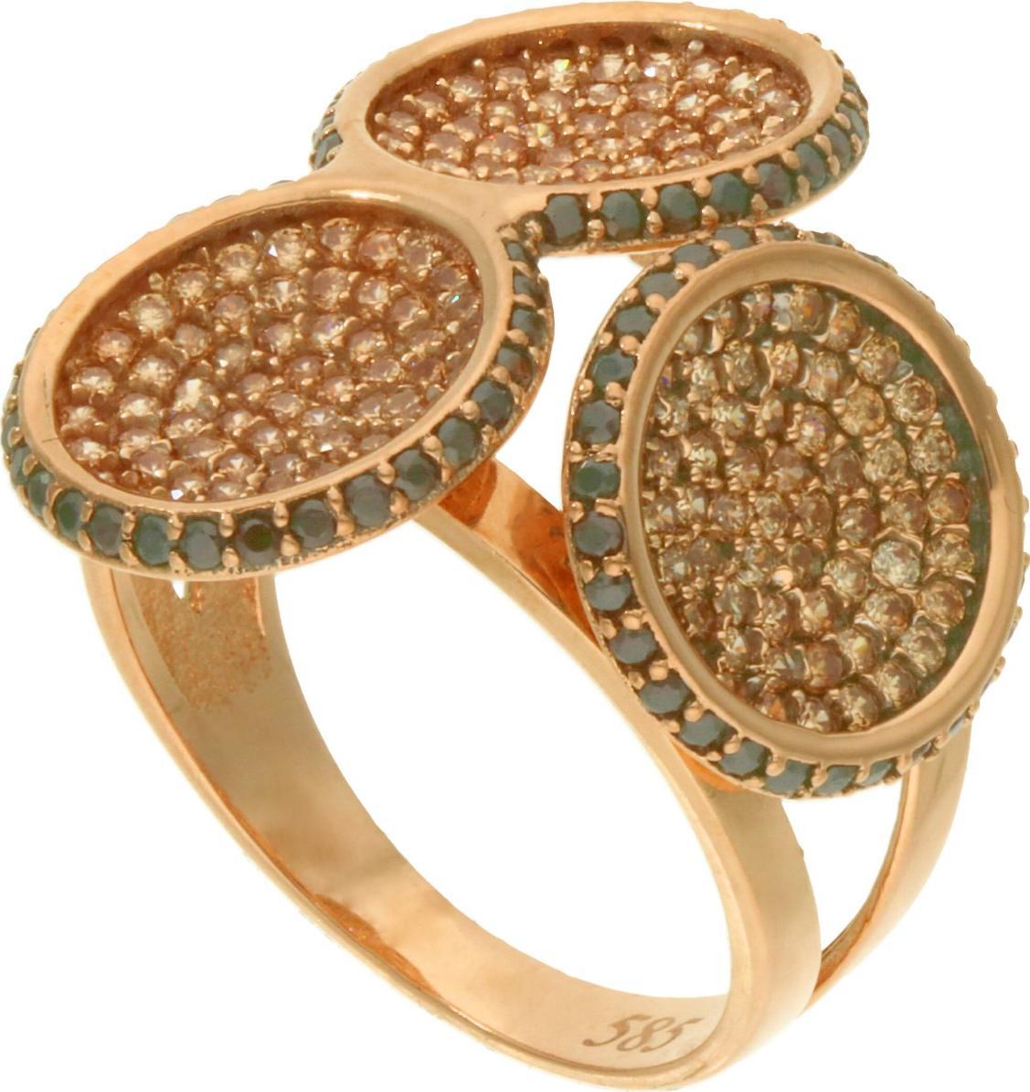 Rosanto Oryginalny pierścionek z różowego złota roz. 16 585 14k