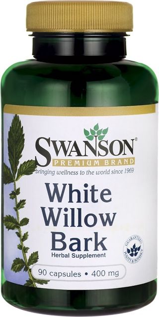Swanson Swanson - Kora Wierzby Białej, 400mg, 90 kapsułek