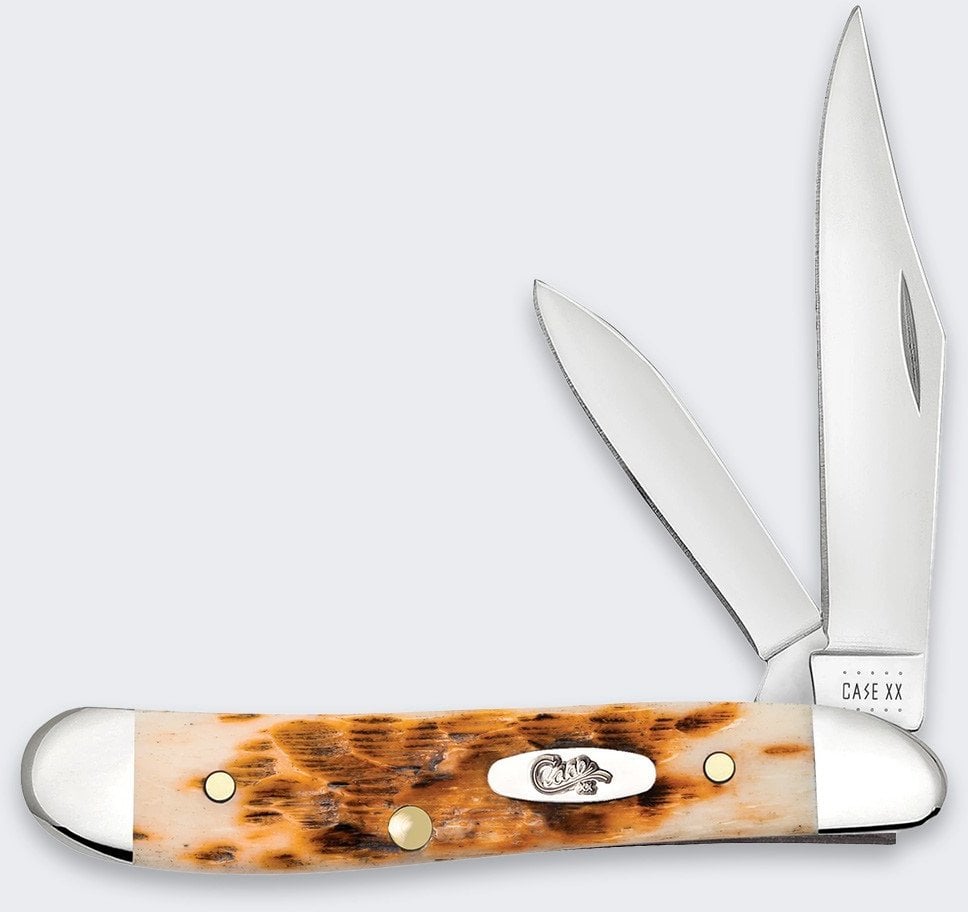 Nóż Składany Case Peanut SS Amber Bone