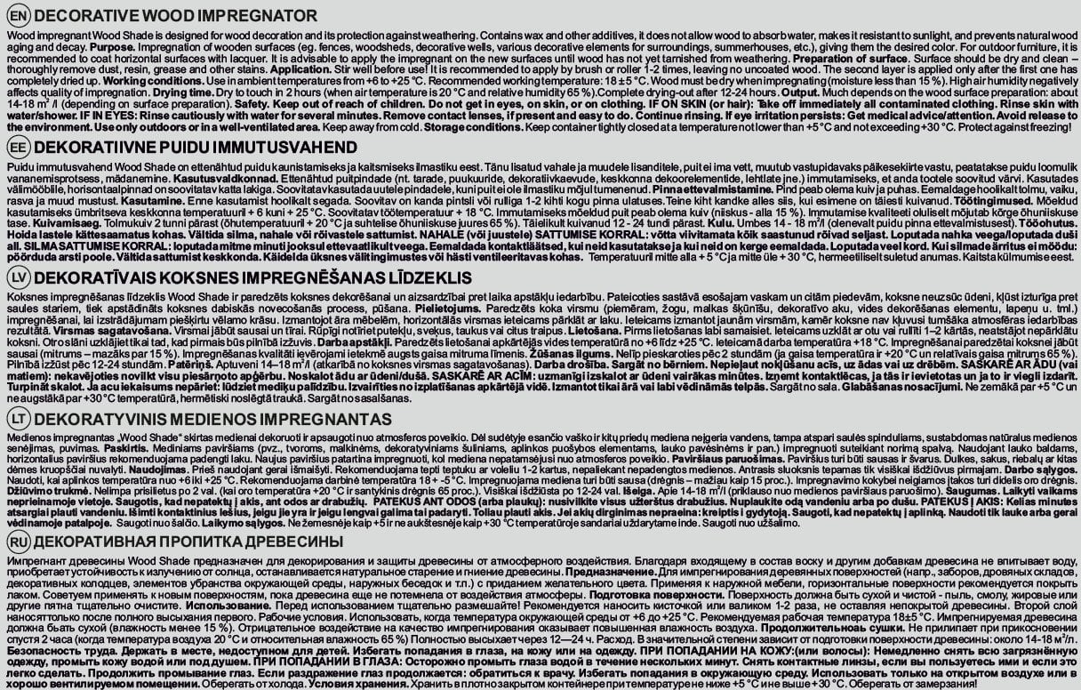 WOOD IMPREG WOOD SHADE MOSS 5L OKKO