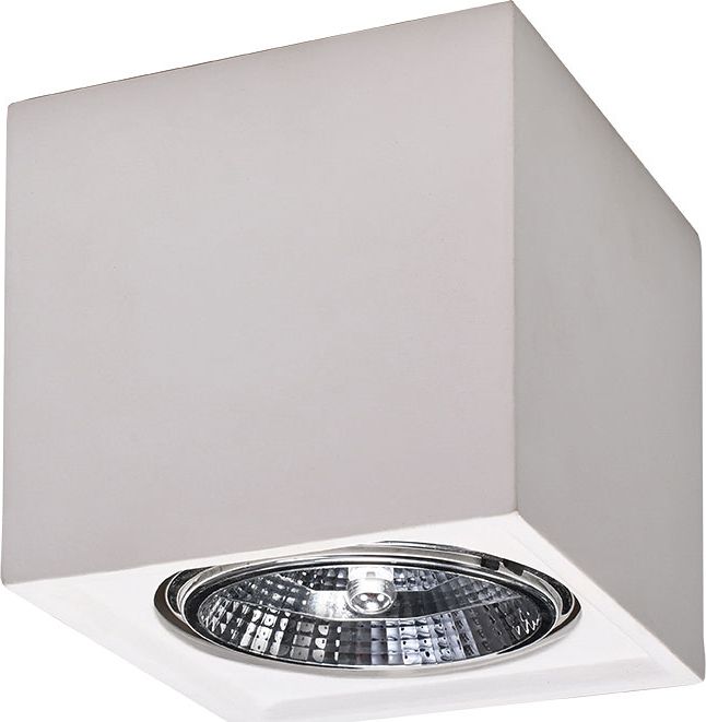 Lampa sufitowa Lumes Biały minimalistyczny plafon z ceramiki - EXX207-Sedila