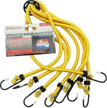Carcommerce Spinacz do bagażu elastyczny 8 ramienny