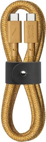 Kabel USB Native Union USB-C - USB-C 1.2 m Żółty (BELT-C-KFT-2-NP)