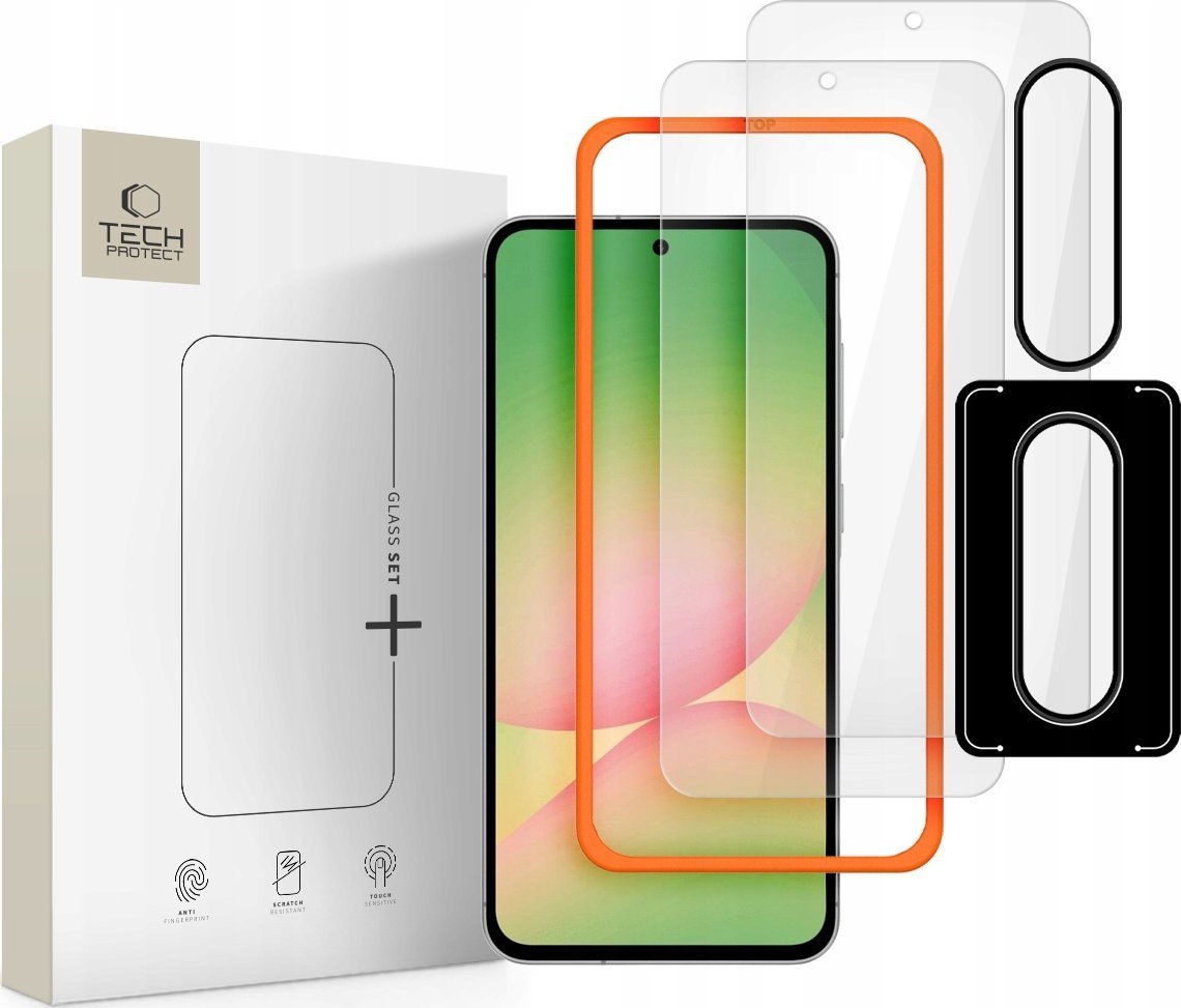 SZKŁO HARTOWANE TECH-PROTECT GLASS SET+ GALAXY A36 / A56 5G CLEAR