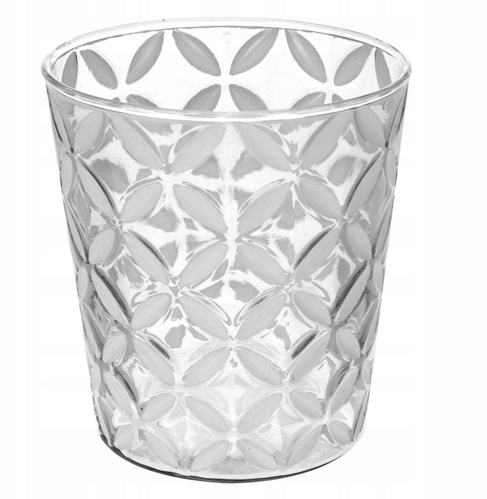 Szklany lampion dekoracyjny, świecznik, latarenka