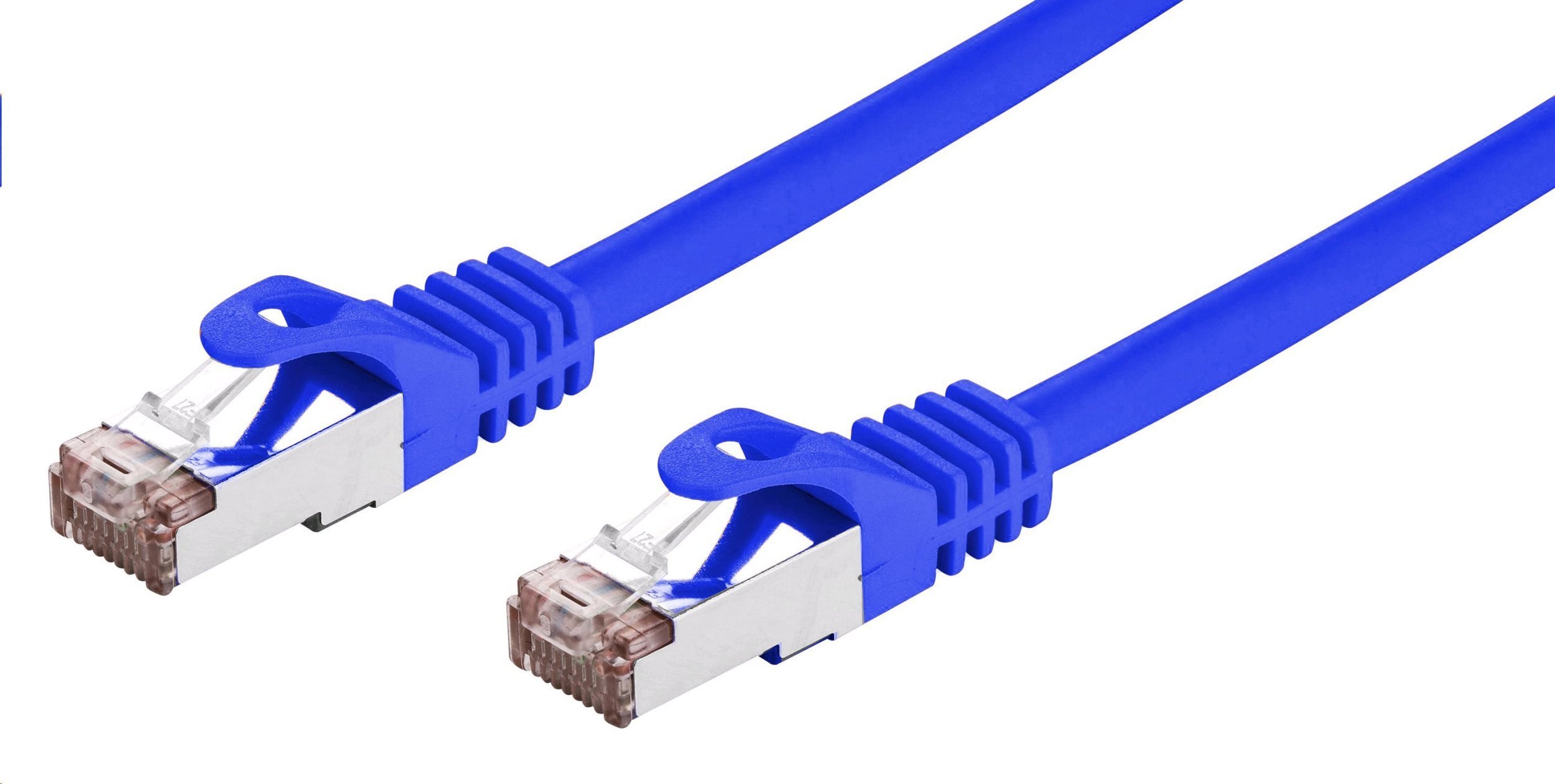 C-Tech C-TECH kabel patchcord Cat6, FTP, modrý, 1m