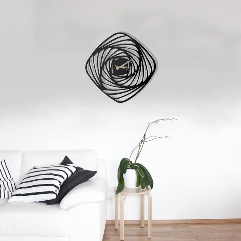 Pirudem Metalowy zegar ścienny GIRDAP 500x500x2 mm