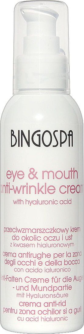 BingoSpa Krem przeciwzmarszczkowy do okolic oczu i ust z kwasem hialuronowym