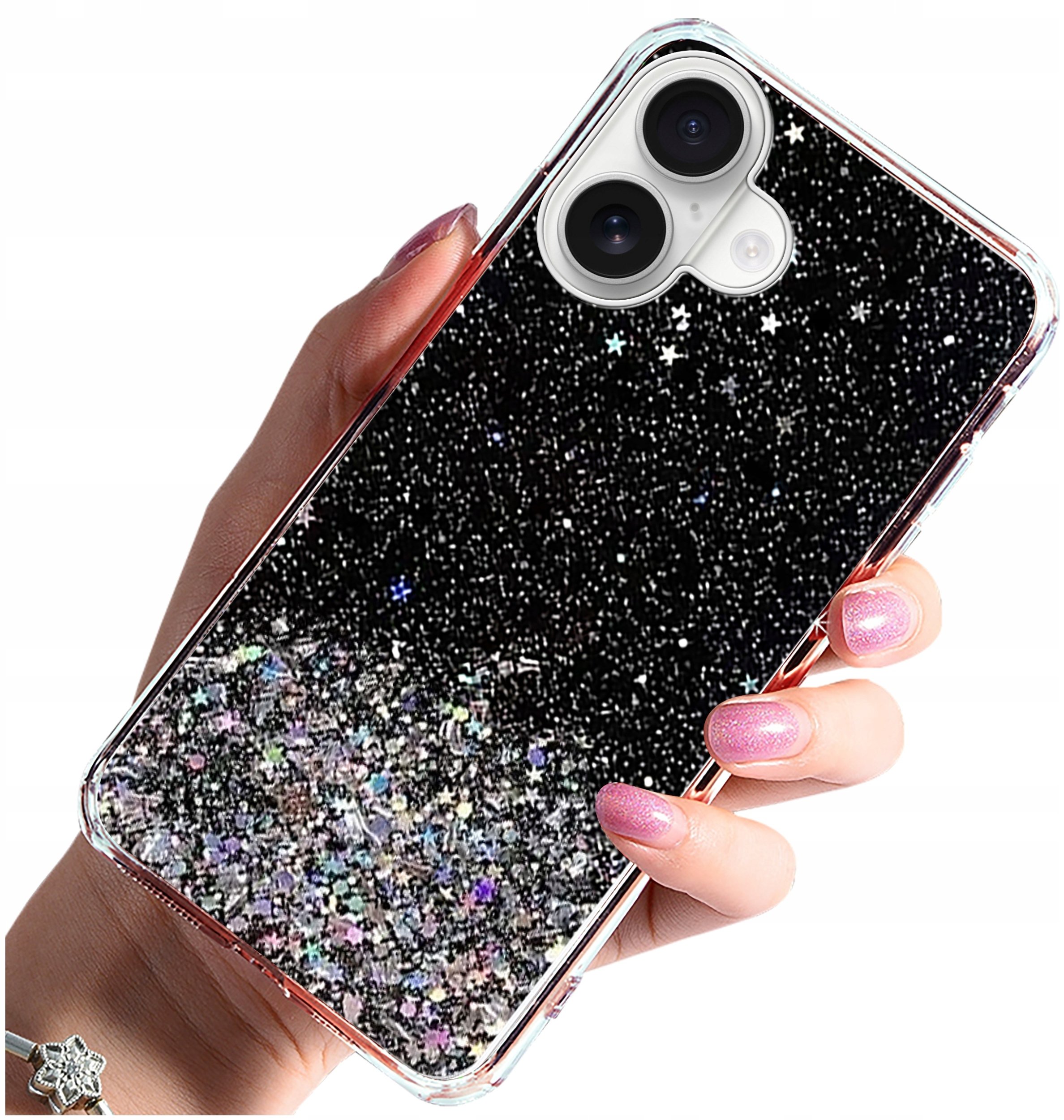 krainaGSM Etui do iPhone 17 CASE brokat plecki + SZKŁO OCHRONNE 9H