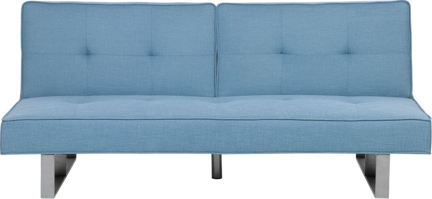 Beliani Sofa rozkładana niebieska DUBLIN