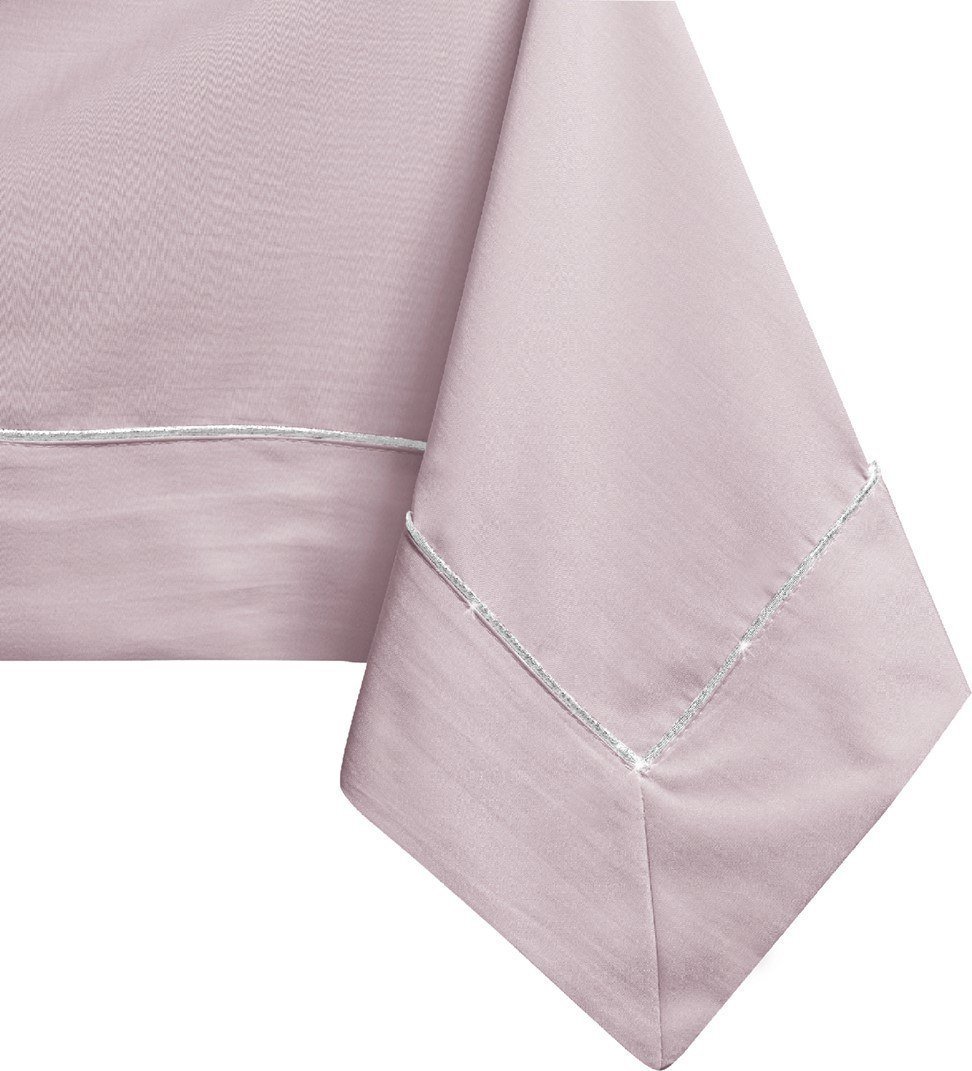 Decoking DecoKing Obrus bawełniany mankiet i lamówka PURE 140X450 Pudrowy Róż