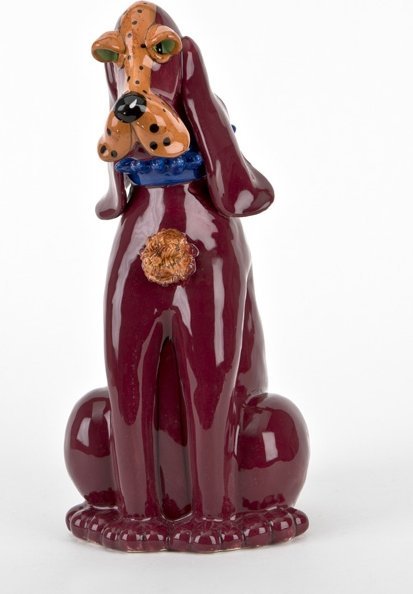 Witek Home Ceramiczna skarbonka Pies czerwony