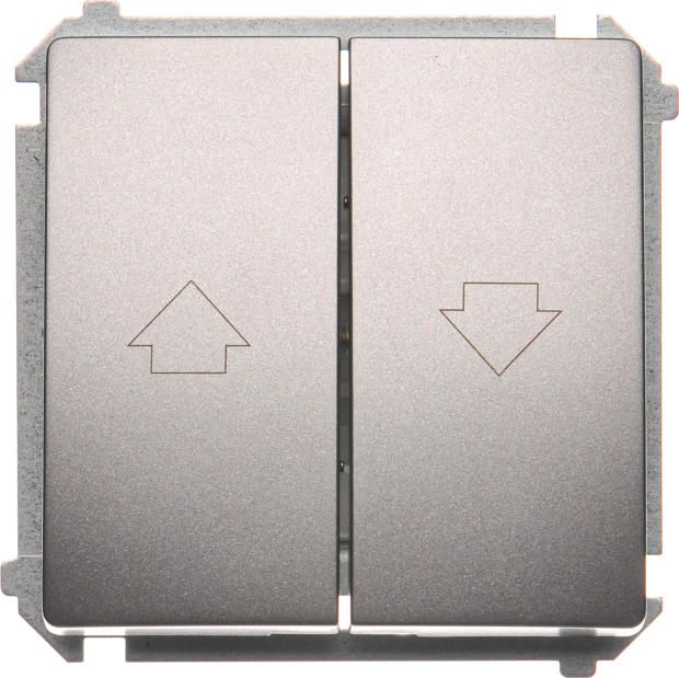 Kontakt-Simon Przycisk żaluzjowy Simon Basic 10A 250V inox (BMZ1.01/21)