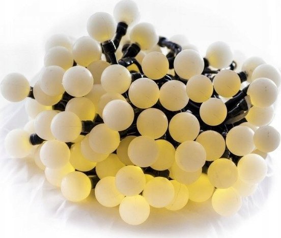 Lampki choinkowe Tech-Led LAMPKI CHOINKOWE KULKI 100 LED-11M ciepłe+czapka