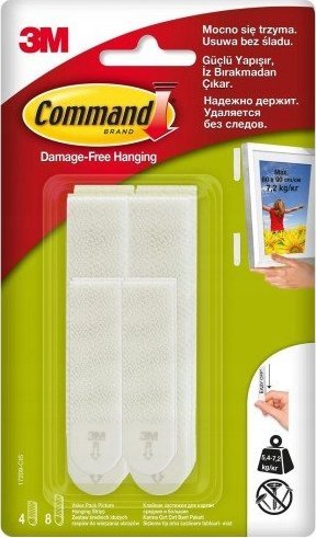 Rzepy do wieszania obrazów i ramek duże i średnie 12 szt.