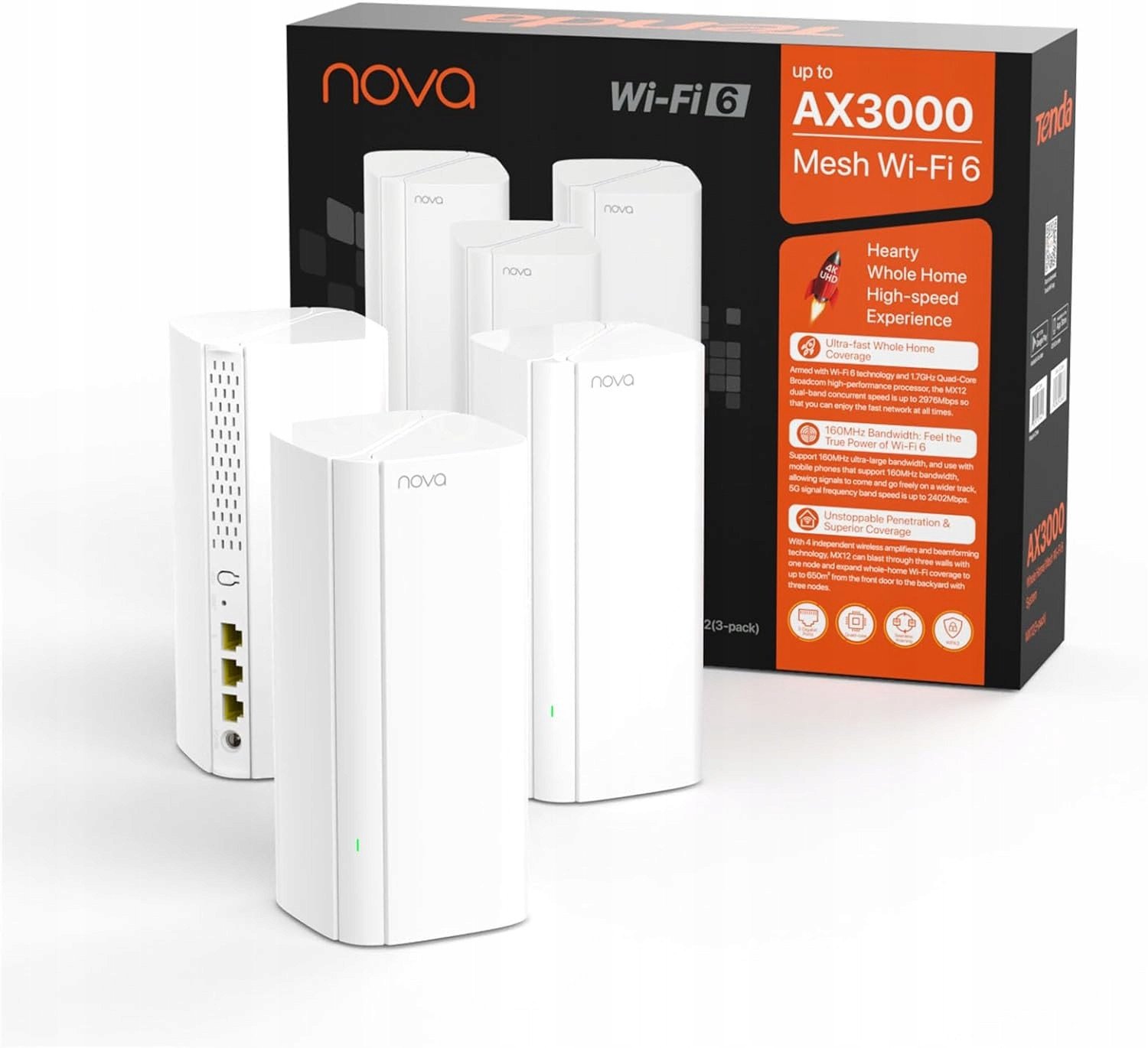 Access Point, Router Tenda Router Tenda Nova MX12 802.11ax (Wi-Fi 6) 330m2