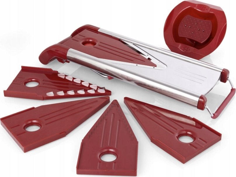 Rozdrabniacz De Gusto Krajalnica nierdzewna profi szatkownica do warzyw tarka z regulacją