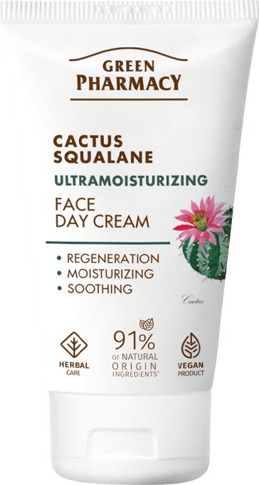 Green Pharmacy Cactus Squalane Ultranawilżający krem do twarzy na dzień z kaktusem i skwalanem 50ml