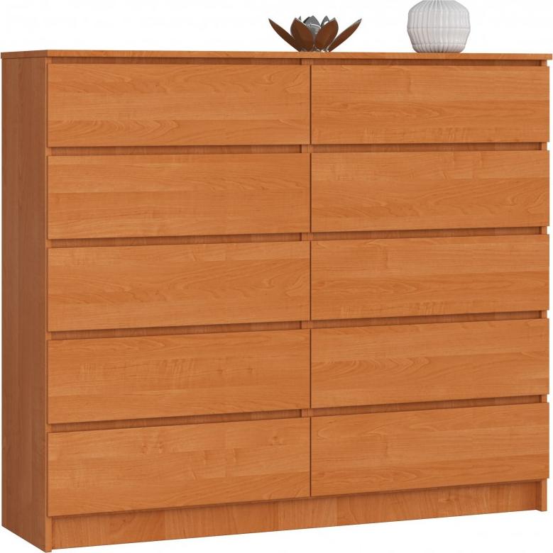 Fabryka Mebli Akord KOMODA K 140 cm 10 SZUFLAD OLCHA