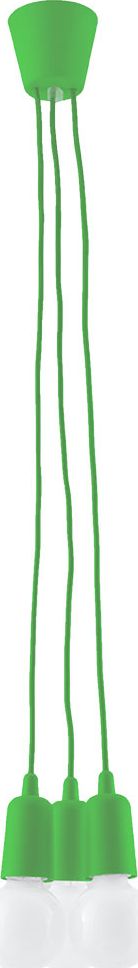 Lampa wisząca Lumes Zielona industrialna lampa wisząca - EX542-Diegi