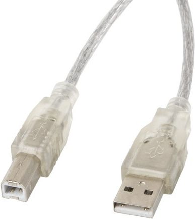 Kabel USB Lanberg USB-A - 3 m Przezroczysty (CA-USBA-12CC-0030-TR)