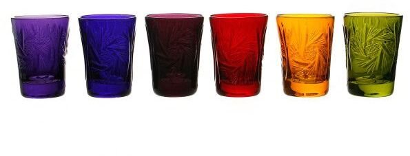 Crystal Julia Kieliszki do wódki szklane 6 sztuk 20392