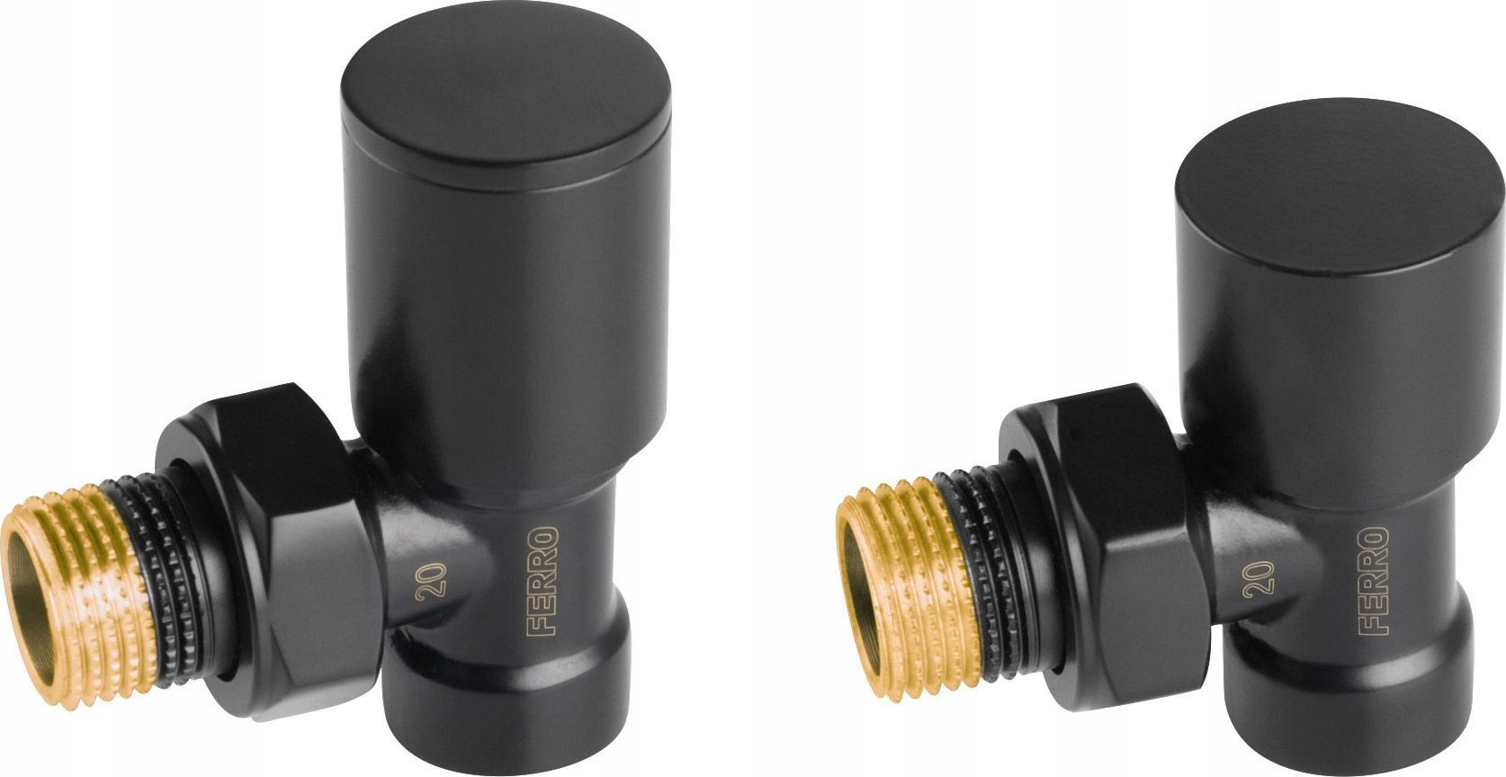 Ferro ZGB31BL DEKORACYJNY ZESTAW GRZEJNIKOWY KĄTOWY , CZARNY FFRRO// G.ZG.KPL.KT.FERRO-BL