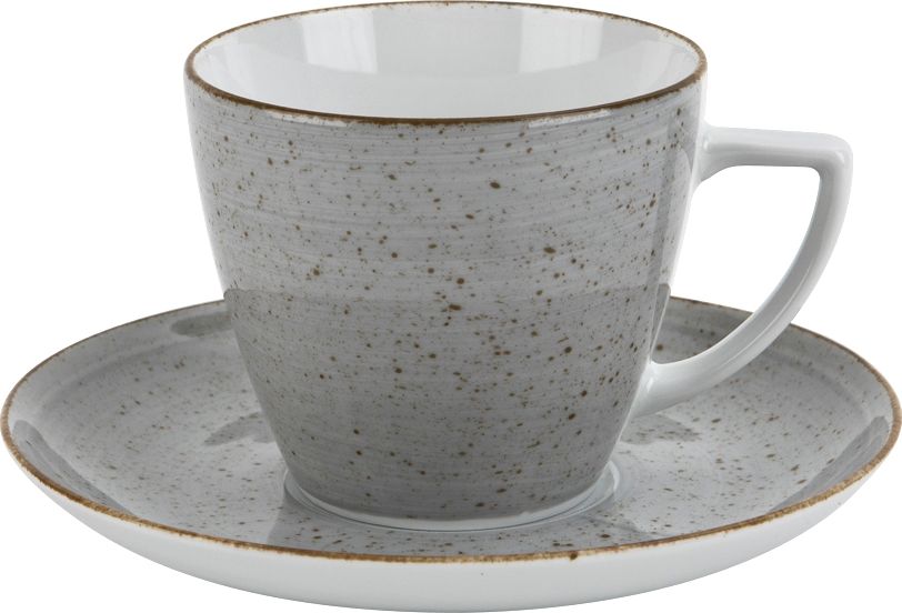 Lubiana Filiżanka 350ml ze spodkiem Boss Grey