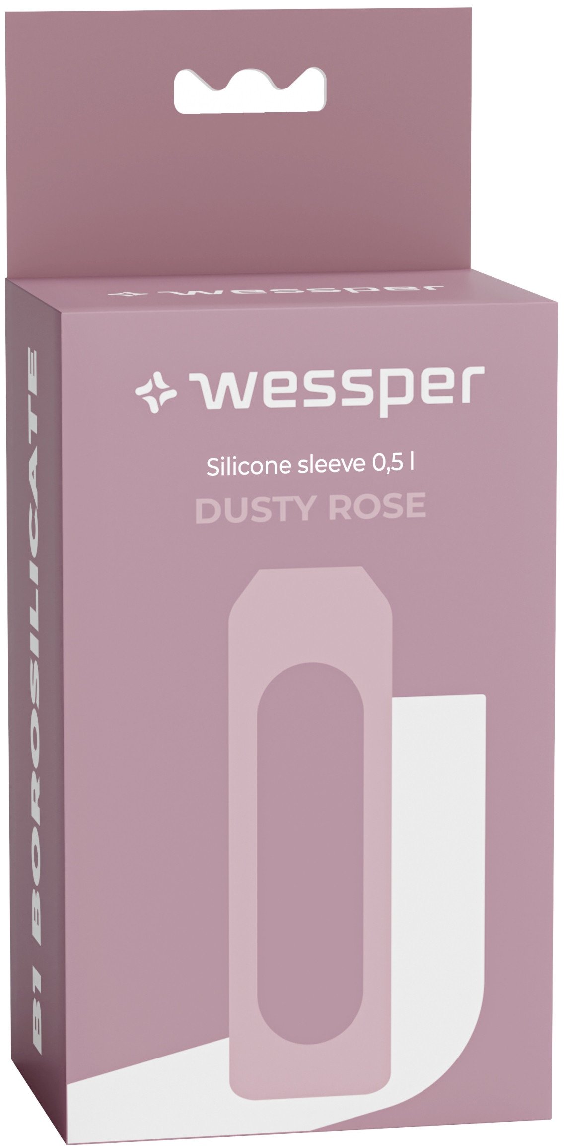 Silikonowa nakładka dla WE260 500ml Wessper B1 Borosilicate Dusty Rose (SS-DR-WES260-500-NEW)