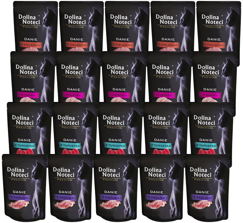 Mokra karma dla kotów Dolina Noteci Premium mix dań 20 x 85 g