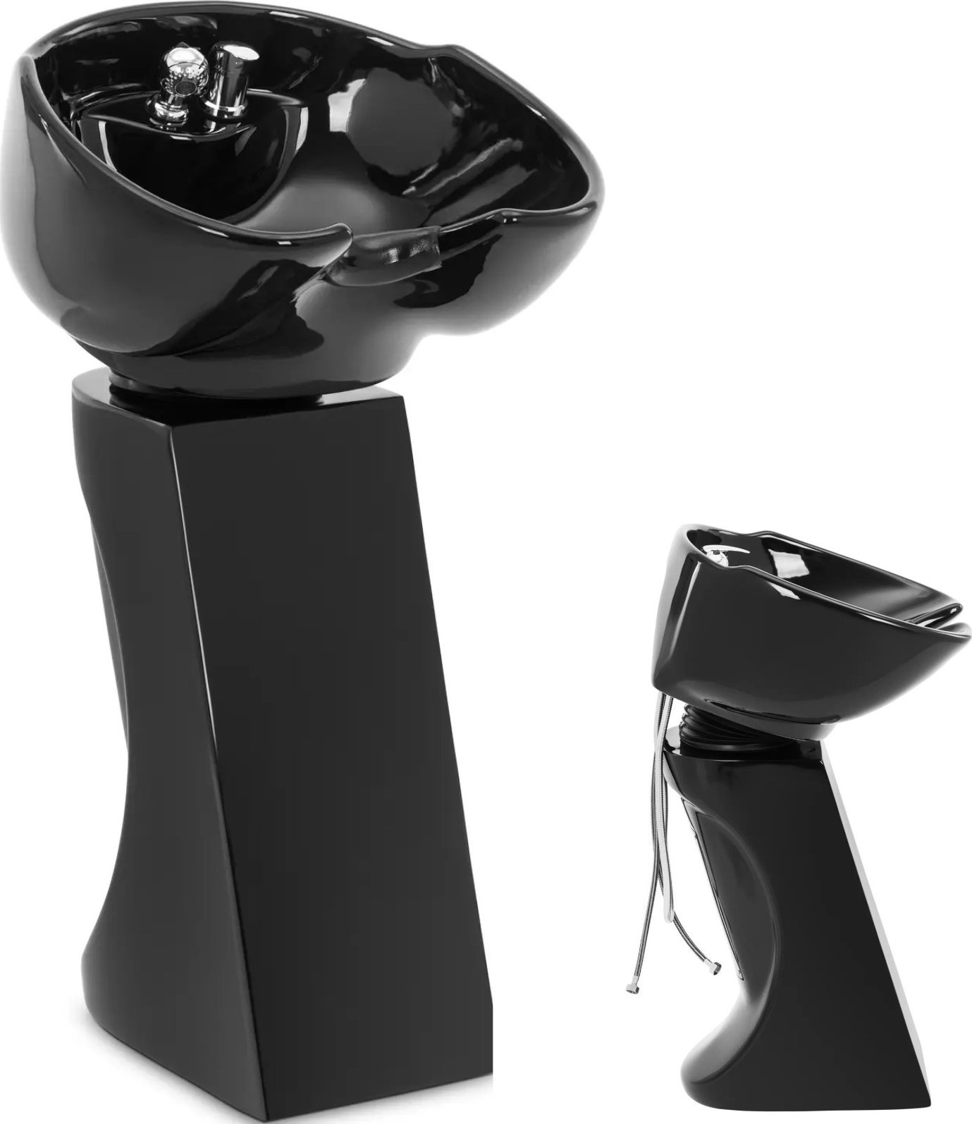 Myjka fryzjerska uchylna wolnostojąca 35 - 40 stopni - czarna Myjka fryzjerska uchylna wolnostojąca 35 - 40 stopni - czarna