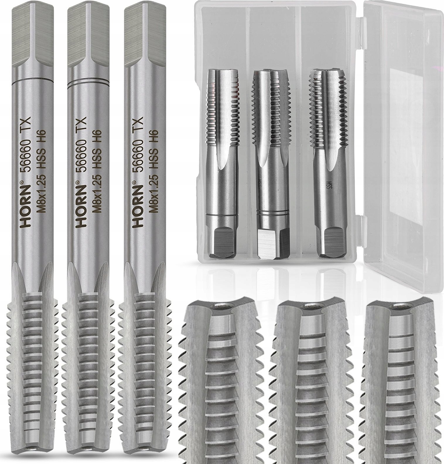 ARTPOL ARTPOL KOMPLET GWINTOWNIKÓW RĘCZNYCH M 8x1,25mm 3szt.