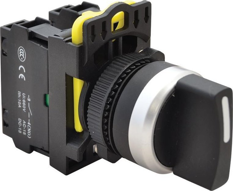 Tracon Electric Przełączniki pokrętny zwykły NYK3-S31BK trzystanowy 1-0-2