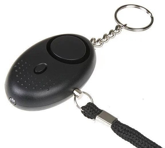 Alarm osobisty GUARD Scorpion z latarką LED, czarny, syrena 120dB (YC-003-BL)