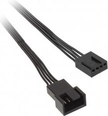 4-pin - 4-pin, 0.6m, Czarny (ZUAD-772)