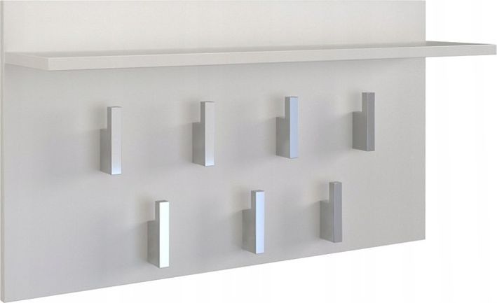 Topeshop WIESZAK PÓŁKA 2F BIEL MAT PRZEDPOKÓJ KORYTARZ