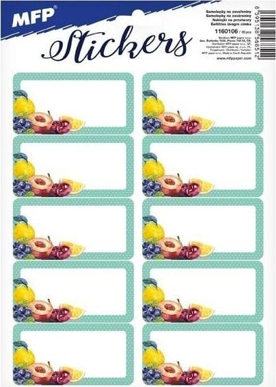 MFP paper naklejki na przetwory 16,2x23cm 1160106