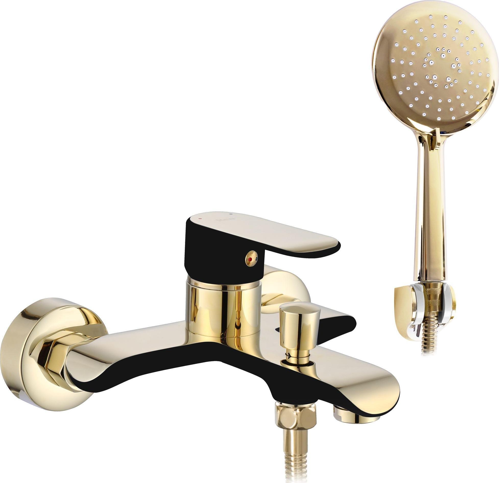 Bateria wannowa Rea Bloom ścienne czarny (REA-B9939)