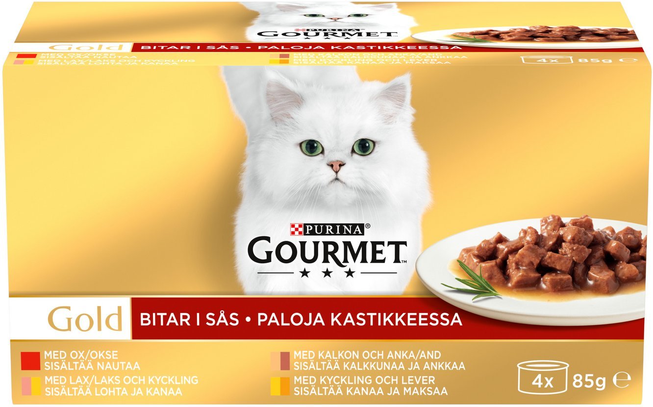 CAT CANNED FOOD GOURMET GOLD WITH MEAT 4