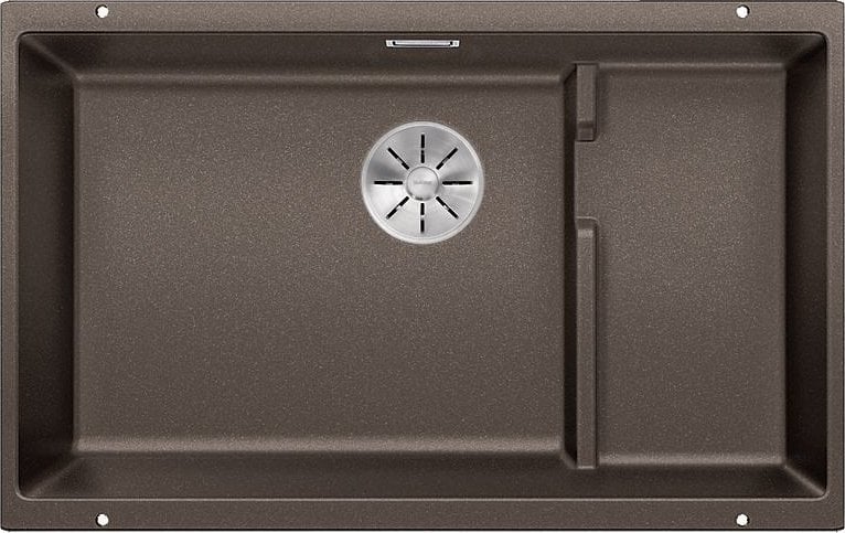 Zlewozmywak Blanco Komora podwieszana SUBLINE 700-U Level Silgranit kawowy, InFino, koszyk stalowy