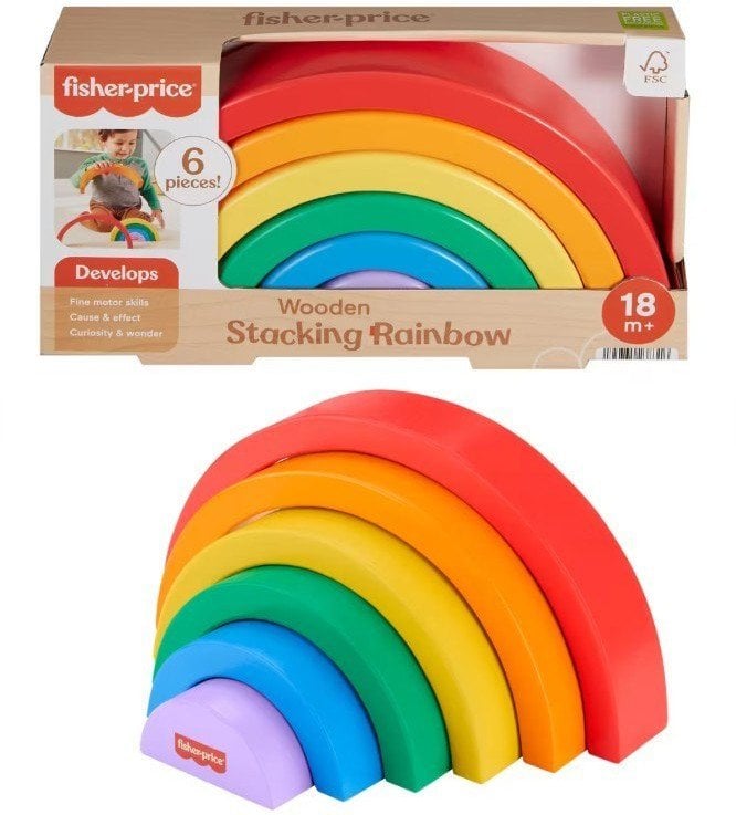 Drewniana tęcza do układania