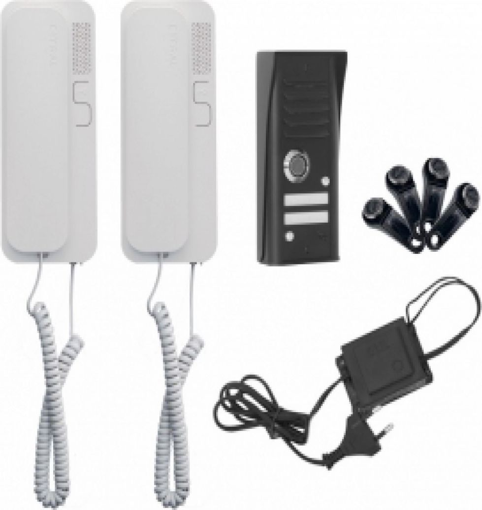 Orno Zestaw domofonowy dwurodzinny COSMO czarny