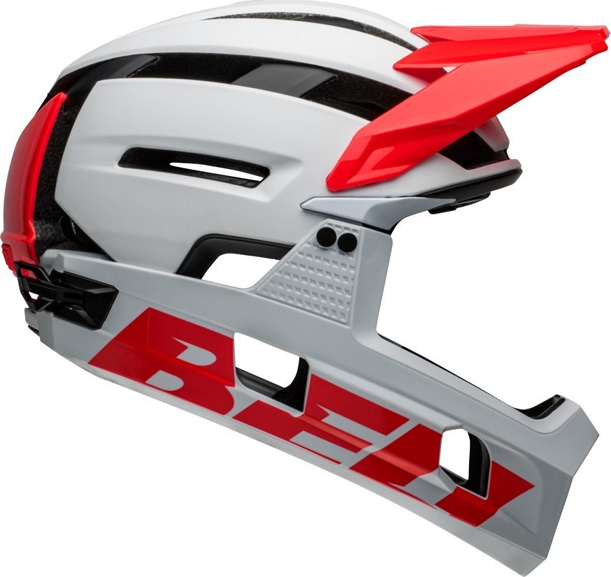 Bell Kask full face BELL SUPER AIR R Rozmiar kasku: M(55-59 cm), Wybierz kolor: Matte Gloss White Infrared