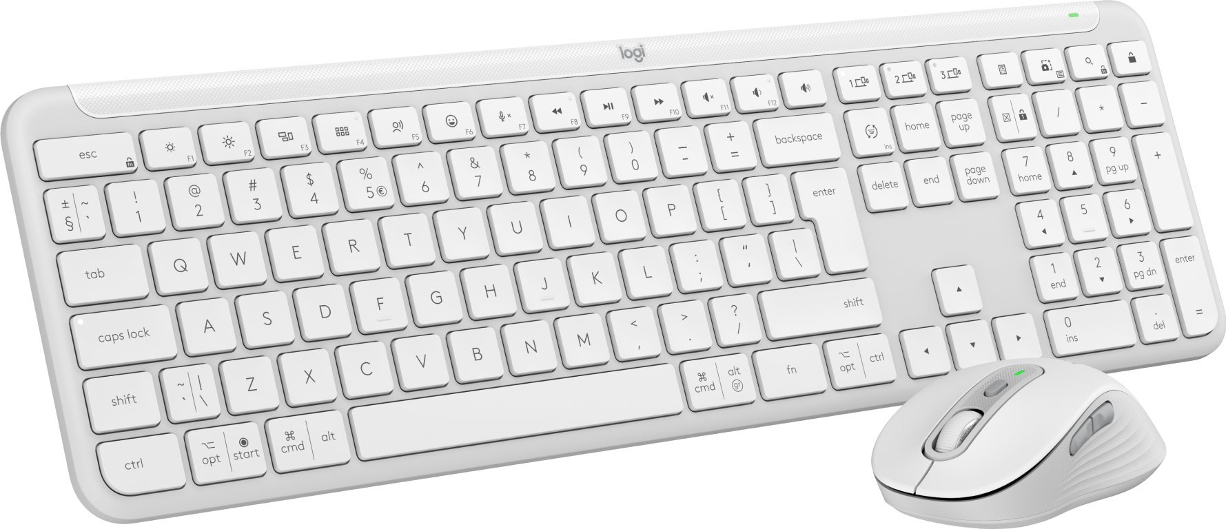 Klawiatura + mysz Logitech Signature Slim MK950 biała (920-012491)