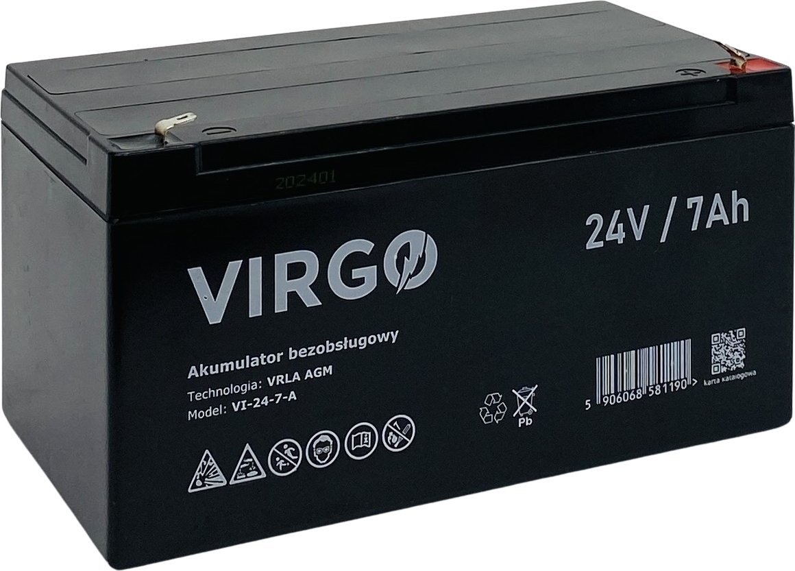 Virgo Akumulator VRLA AGM 24V 7Ah VIRGO