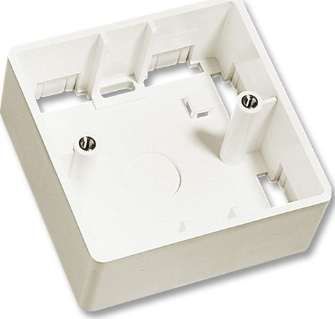 Lindy AufputzrahmenWanddose 1fach UK 86x86x47 mm, weiss - 60523