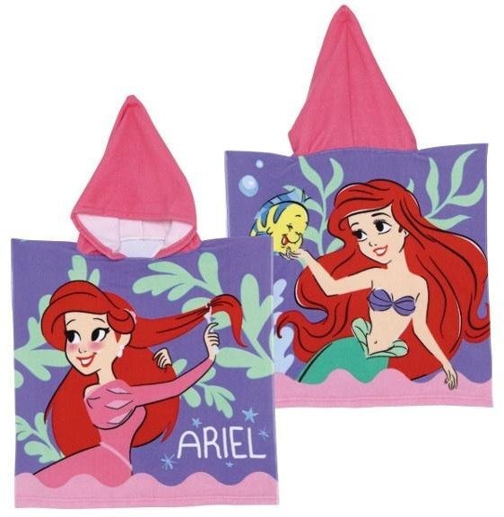 Ponczo kąpielowe mała syrenka Arielka